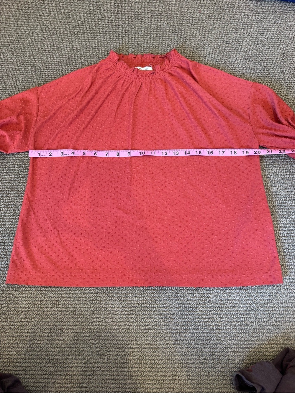 ☀️ MADEWELL Textured Smocked Sleeve Blouse - Picture 10 of 12